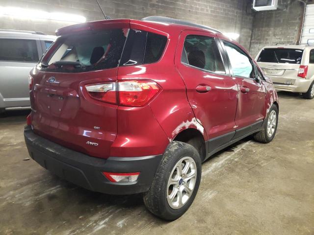 MAJ6P1ULXJC240808 - 2018 FORD ECOSPORT SE RED photo 3