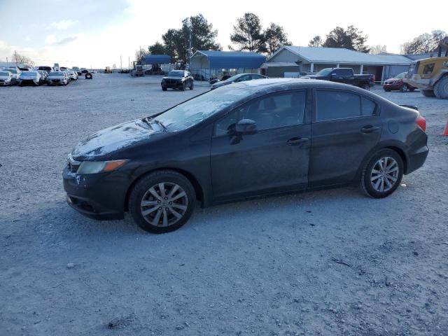 2HGFB2F9XCH577206 - 2012 HONDA CIVIC EXL BLACK photo 1