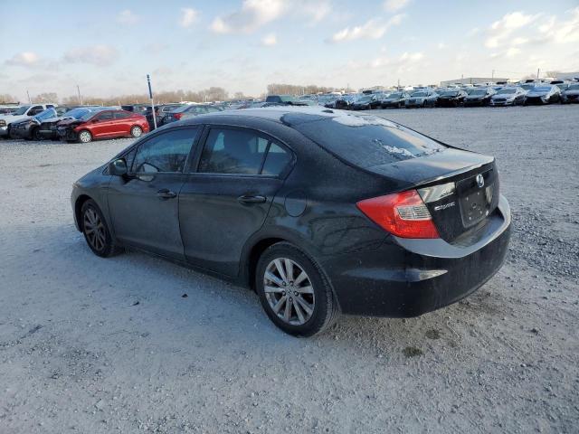 2HGFB2F9XCH577206 - 2012 HONDA CIVIC EXL BLACK photo 2