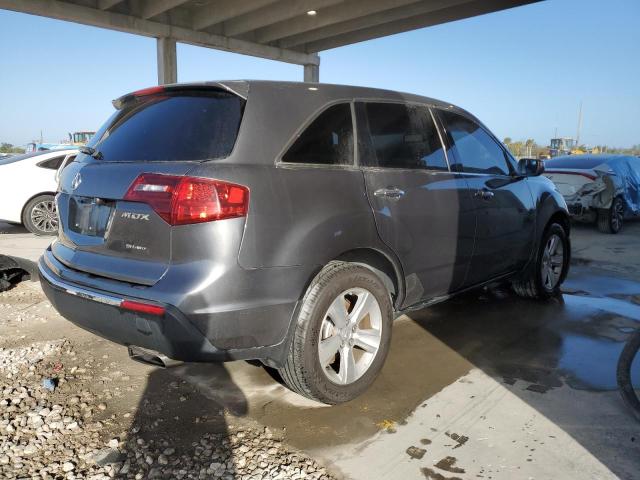 2HNYD2H22BH547045 - 2011 ACURA MDX GRAY photo 3