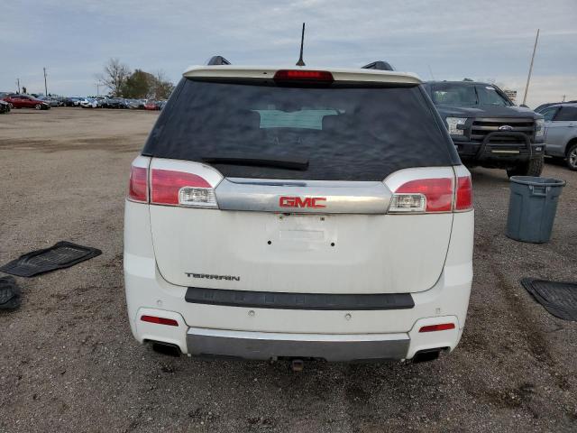 2GKFLUE3XE6256368 - 2014 GMC TERRAIN DENALI WHITE photo 6