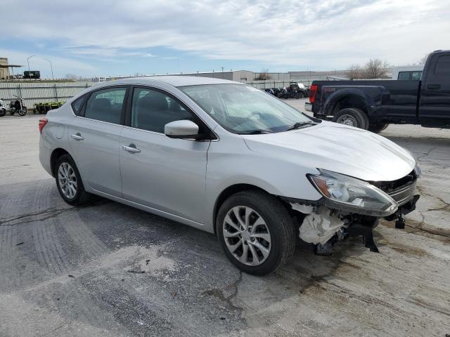 3N1AB7AP0KL627101 - 2019 NISSAN SENTRA S SILVER photo 4