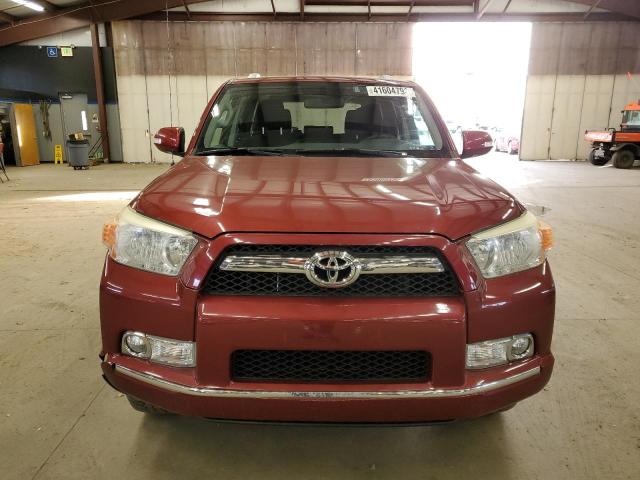 JTEBU5JR9B5050307 - 2011 TOYOTA 4RUNNER SR5 BURGUNDY photo 5