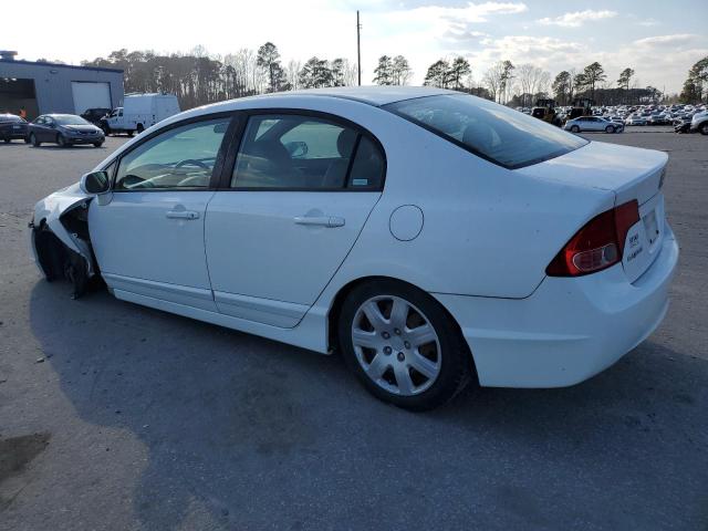 1HGFA16508L090925 - 2008 HONDA CIVIC LX WHITE photo 2