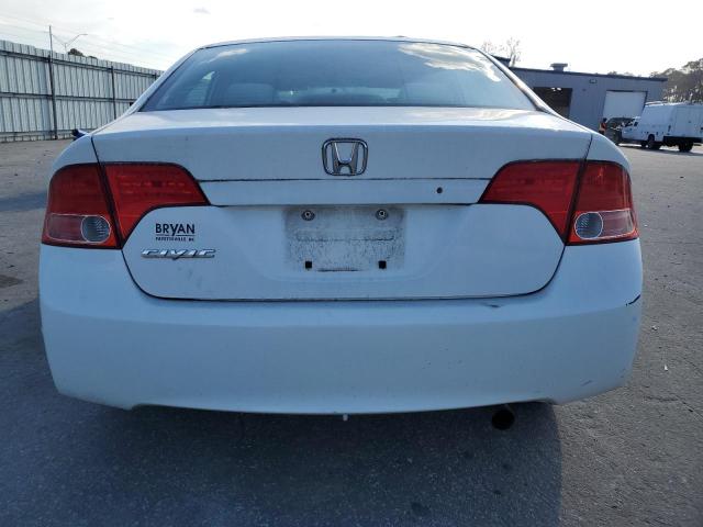 1HGFA16508L090925 - 2008 HONDA CIVIC LX WHITE photo 6