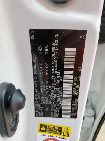 5TDJKRFH7GS345632 - 2016 TOYOTA HIGHLANDER XLE WHITE photo 12