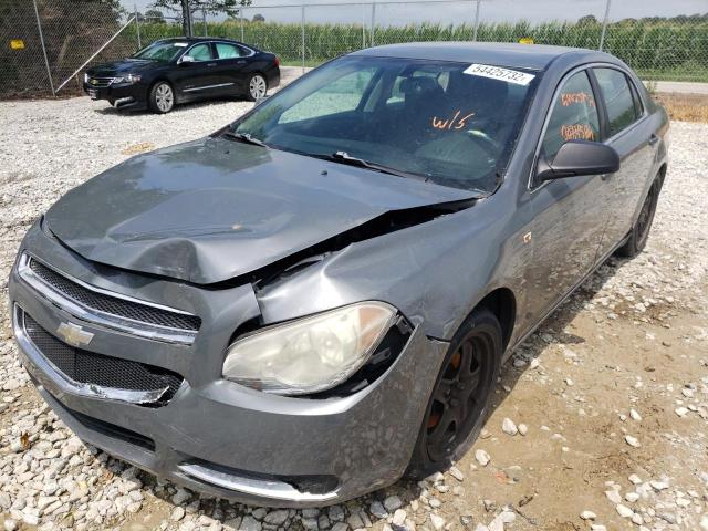 1G1ZH57B084269231 - 2008 CHEVROLET MALIBU 1LT GRAY photo 2
