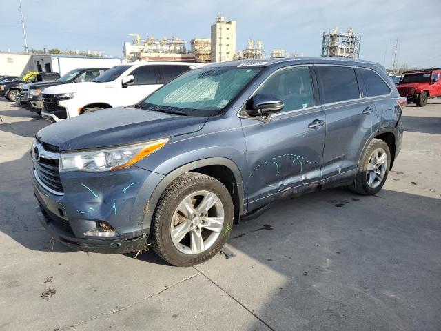 5TDYKRFH7FS098934 - 2015 TOYOTA HIGHLANDER LIMITED BLUE photo 1