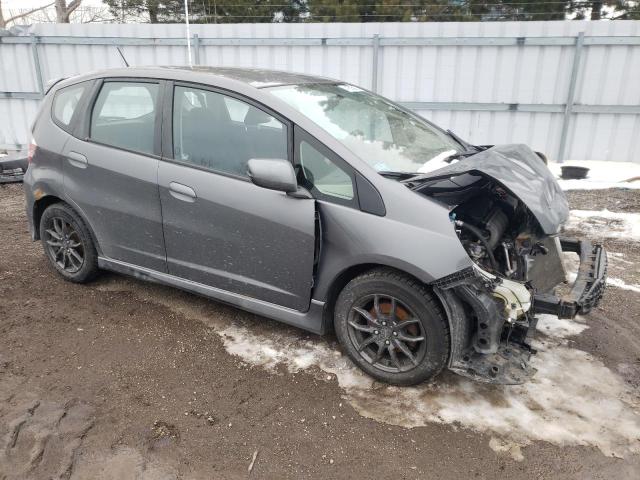 JHMGE8H52DC029243 - 2013 HONDA FIT SPORT GRAY photo 4