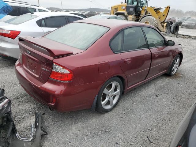 4S3BL626997225963 - 2009 SUBARU LEGACY 2.5I LIMITED RED photo 3