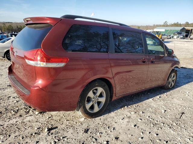 5TDKK3DC2CS204583 - 2012 TOYOTA SIENNA LE BURGUNDY photo 3