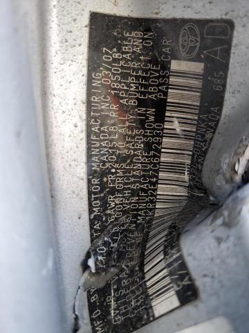 2T1KR32E47C672930 - 2007 TOYOTA COROLLA MA XR SILVER photo 14