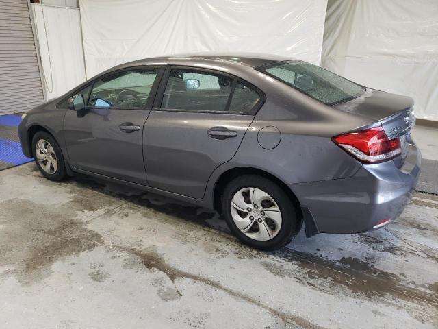 2HGFB2F51EH504323 - 2014 HONDA CIVIC LX GRAY photo 2