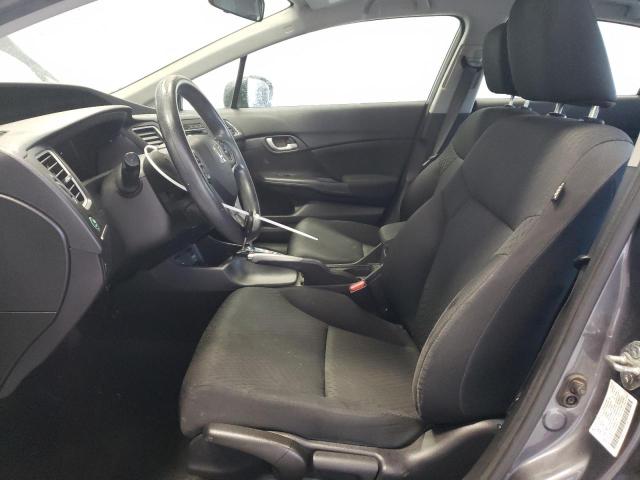 2HGFB2F51EH504323 - 2014 HONDA CIVIC LX GRAY photo 7