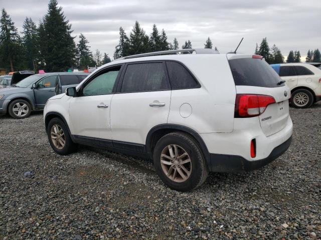 5XYKT3A66FG566929 - 2015 KIA SORENTO LX WHITE photo 2