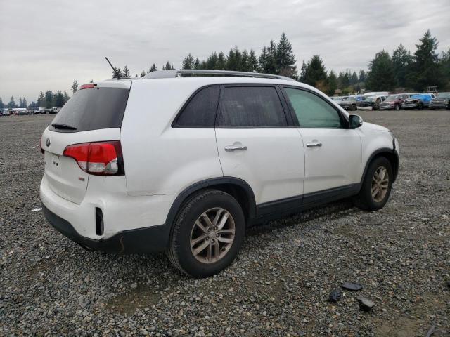 5XYKT3A66FG566929 - 2015 KIA SORENTO LX WHITE photo 3