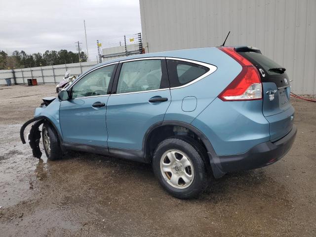 2HKRM4H33EH650663 - 2014 HONDA CR-V LX BLUE photo 2