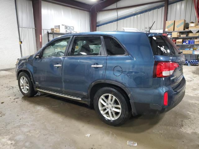 5XYKTCA67EG546039 - 2014 KIA SORENTO LX BLUE photo 2