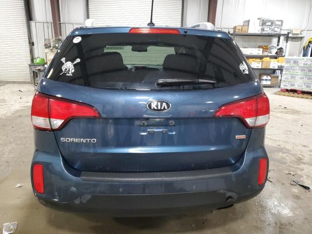 5XYKTCA67EG546039 - 2014 KIA SORENTO LX BLUE photo 6