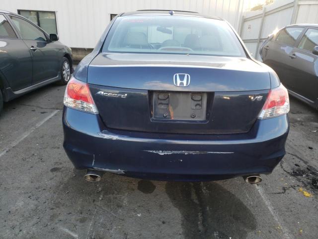 5KBCP3F83AB001042 - 2010 HONDA ACCORD EXL BLUE photo 6