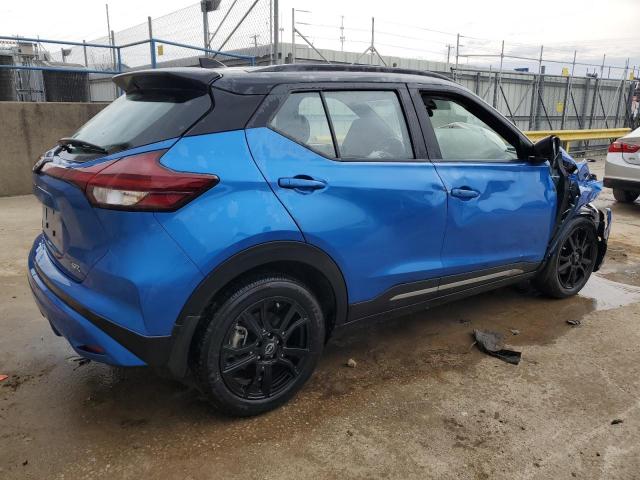 3N1CP5DV8PL527490 - 2023 NISSAN KICKS SR BLUE photo 3