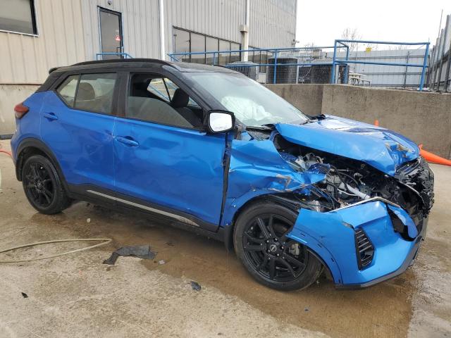 3N1CP5DV8PL527490 - 2023 NISSAN KICKS SR BLUE photo 4