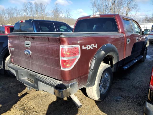 1FTFW1E81AFB74297 - 2010 FORD F150 SUPERCREW BURGUNDY photo 3