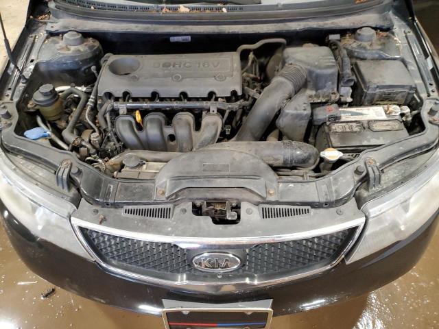 KNAFU4A29A5105286 - 2010 KIA FORTE EX BLACK photo 11