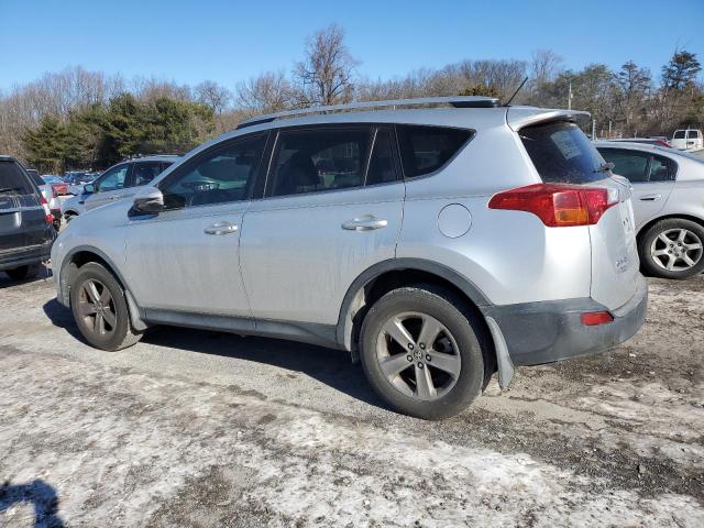 JTMWFREVXFD073007 - 2015 TOYOTA RAV4 XLE SILVER photo 2