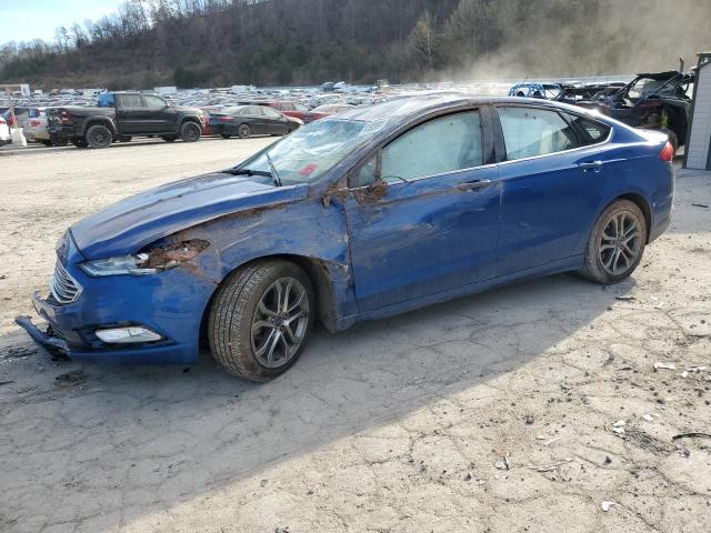 3FA6P0G76HR353188 - 2017 FORD FUSION S BLUE photo 1