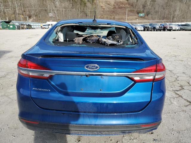 3FA6P0G76HR353188 - 2017 FORD FUSION S BLUE photo 6