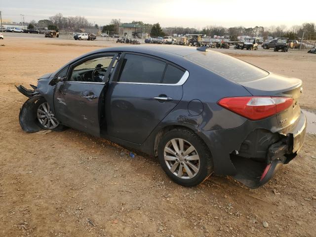 KNAFX4A88F5321665 - 2015 KIA FORTE EX GRAY photo 2