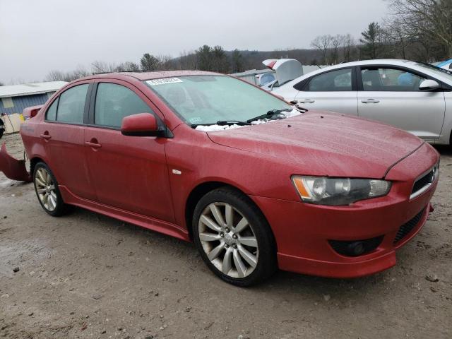 JA3AU86U28U026698 - 2008 MITSUBISHI LANCER GTS RED photo 4