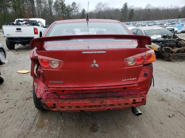 JA3AU86U28U026698 - 2008 MITSUBISHI LANCER GTS RED photo 6