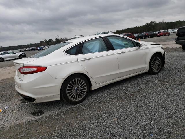 3FA6P0K9XDR201031 - 2013 FORD FUSION TITANIUM WHITE photo 3