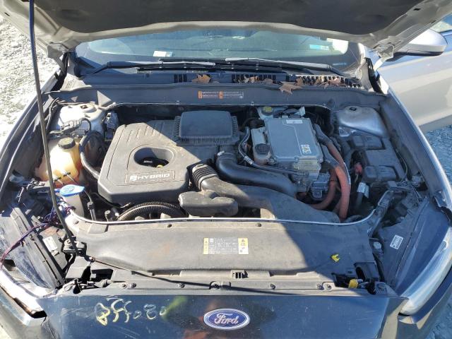 3FA6P0UU3FR273807 - 2015 FORD FUSION S HYBRID SILVER photo 11