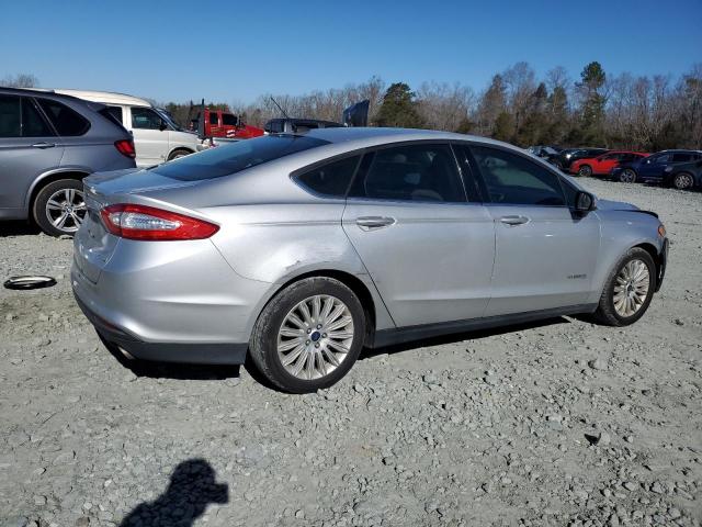 3FA6P0UU3FR273807 - 2015 FORD FUSION S HYBRID SILVER photo 3