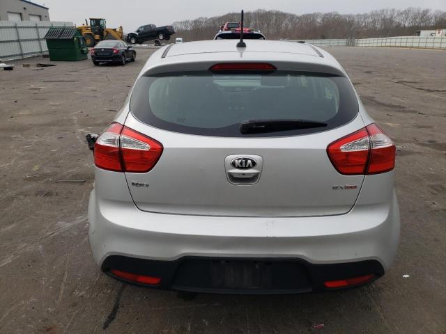 KNADN5A35D6186465 - 2013 KIA RIO EX SILVER photo 6