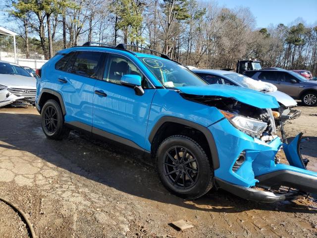 JTMP1RFV0KD030243 - 2019 TOYOTA RAV4 XLE BLUE photo 4