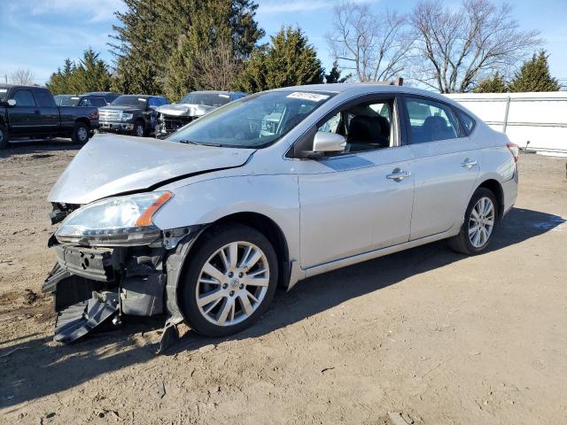 3N1AB7APXEY284112 - 2014 NISSAN SENTRA S SILVER photo 1