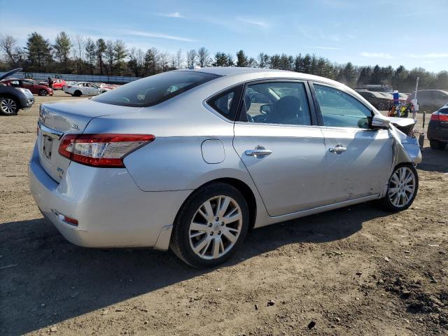 3N1AB7APXEY284112 - 2014 NISSAN SENTRA S SILVER photo 3