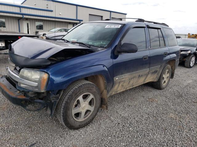 1GNDS13S442348660 - 2004 CHEVROLET TRAILBLAZE LS BLUE photo 1