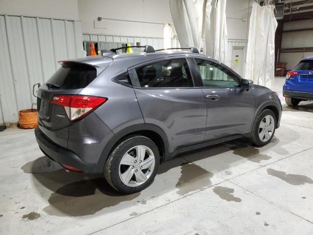 3CZRU6H77KM715285 - 2019 HONDA HR-V EXL GRAY photo 3