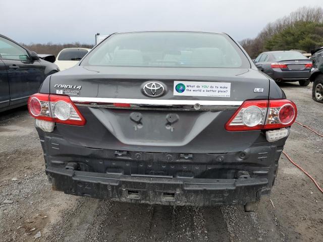 2T1BU4EE7BC728447 - 2011 TOYOTA COROLLA BASE GRAY photo 6