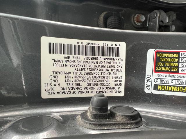 2HKRM4H51DH680518 - 2013 HONDA CR-V EX GRAY photo 10