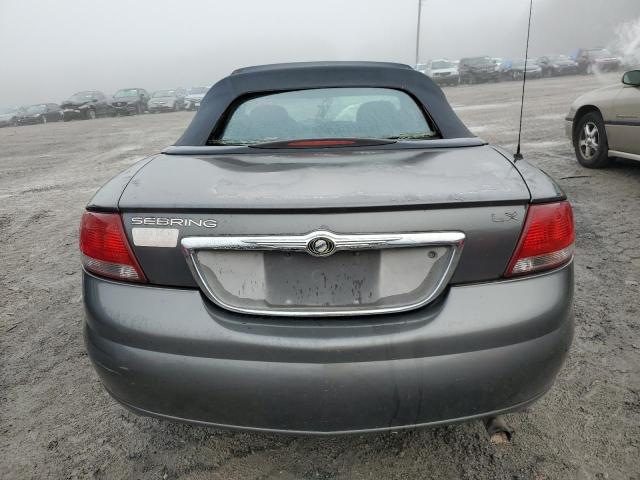 1C3EL45R54N162344 - 2004 CHRYSLER SEBRING LX GRAY photo 6