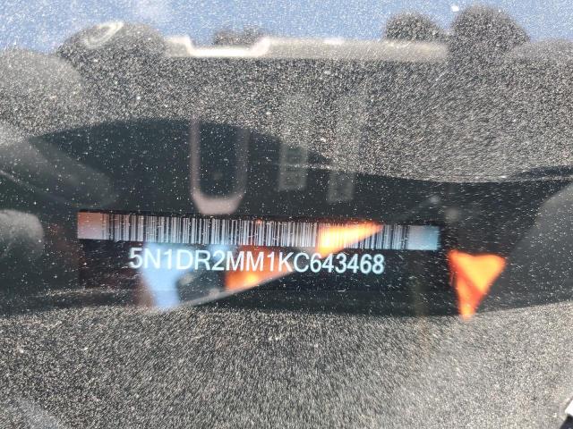 5N1DR2MM1KC643468 - 2019 NISSAN PATHFINDER S GRAY photo 13