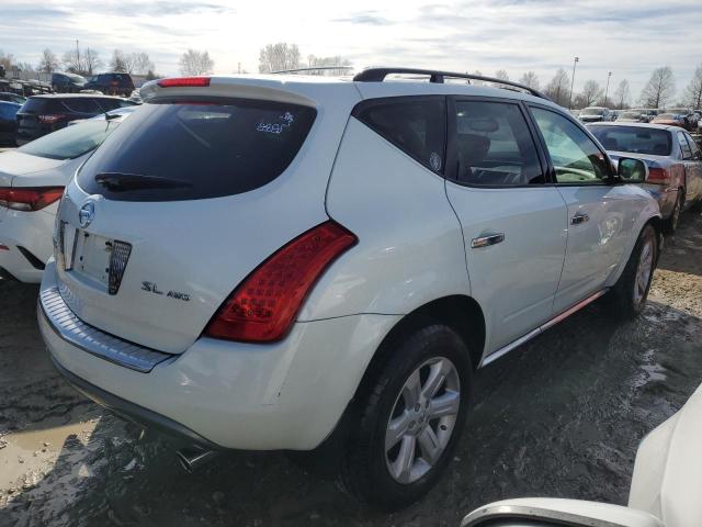 JN8AZ08W87W648264 - 2007 NISSAN MURANO SL WHITE photo 3