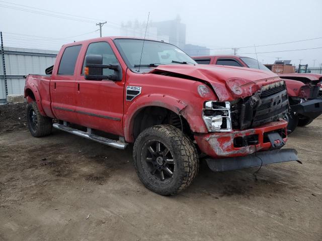 1FTSW21R38EB54247 - 2008 FORD F250 SUPER DUTY RED photo 4