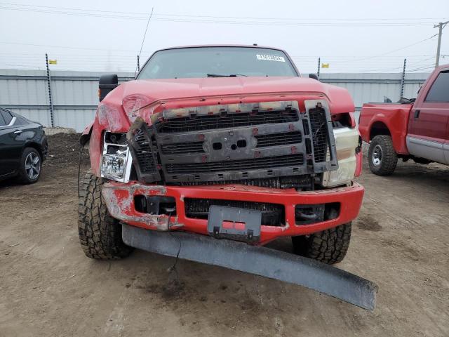 1FTSW21R38EB54247 - 2008 FORD F250 SUPER DUTY RED photo 5